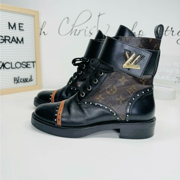 Louis Vuitton Wonderland Flat Ranger Boots Monogram | Designer Luxury Boots🥾 38 - Picture 9 of 16